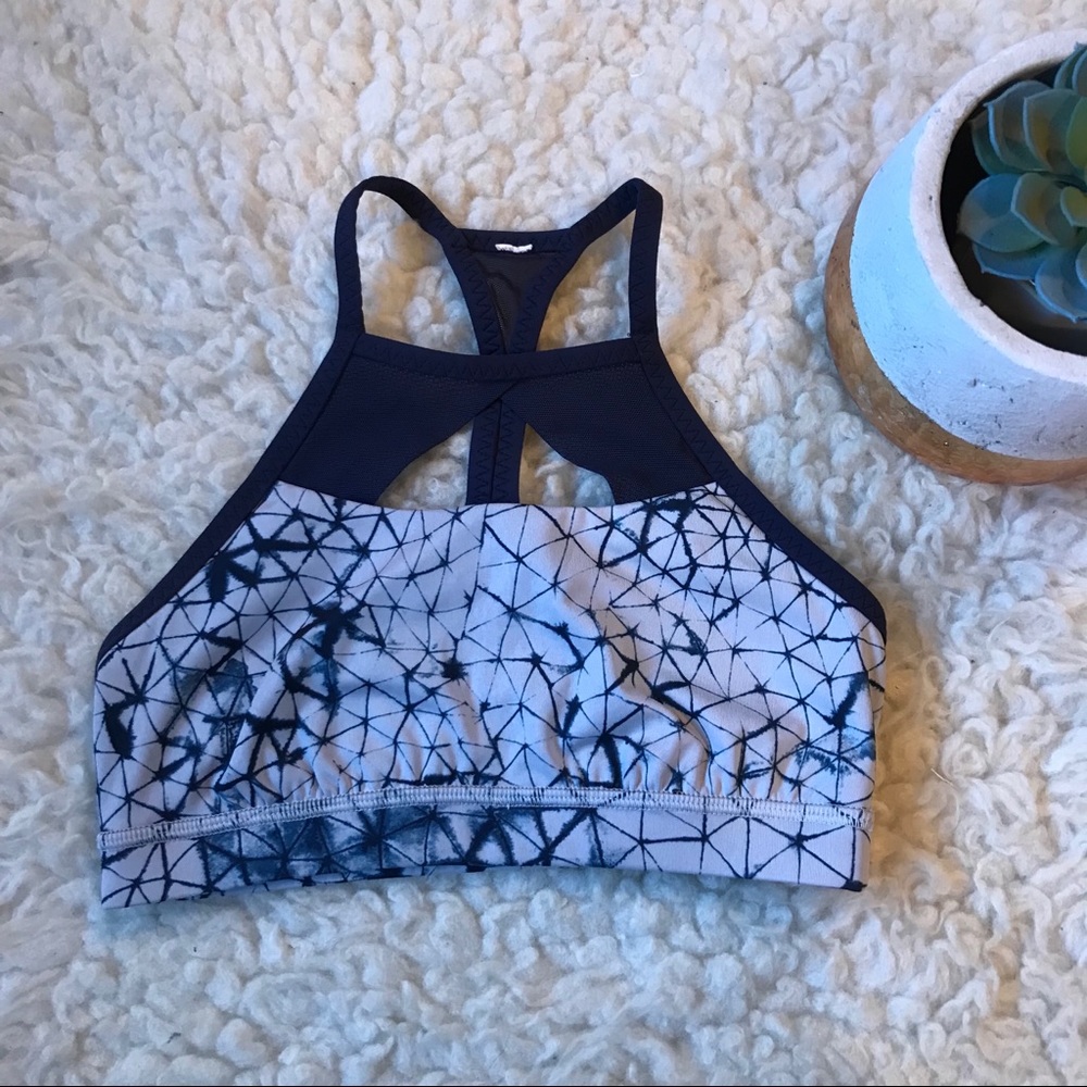 LULULEMON blue star crushed sports bra